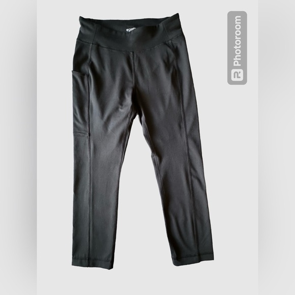 Columbia Women's Black Boundless Trek™ Leggings Side Pocket Preowned Size Small - Picture 1 of 10